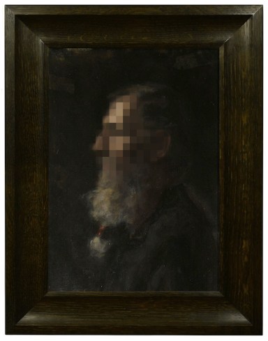 Marcel Donaj, Emile B Klein, Oil on Panel, 2010, 12'x9', description